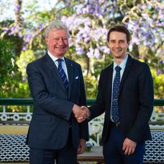 UQ university medal recipient Nicholas Salmon was named a 2020 Rhodes Scholar.