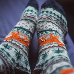 image of feet with socks